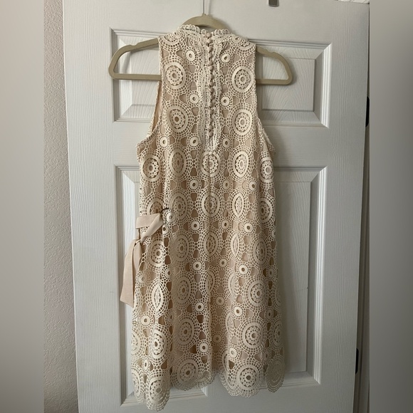 NWT Free People Ivory Lace Crochet Dress size 4 - Picture 2 of 7